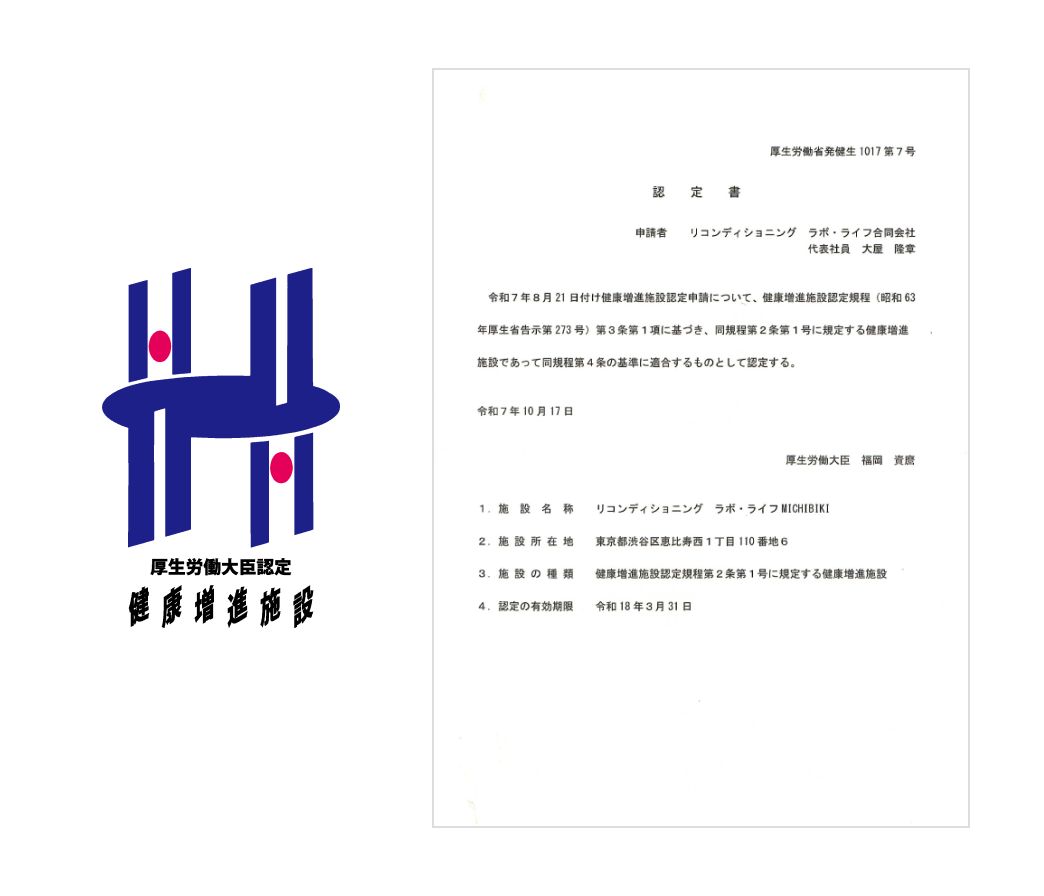 厚生労働大臣認定「健康増進施設」とは